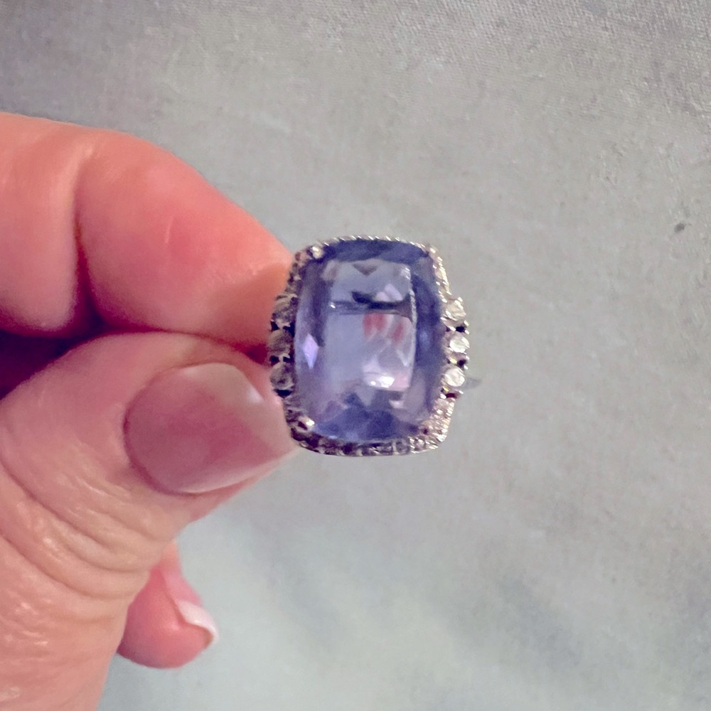 Large color changing fluorite in Sterling Silver